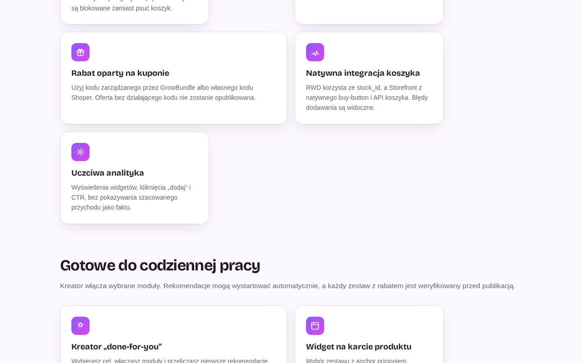 GrowBundle — zestawy produktów i często kupowane razem