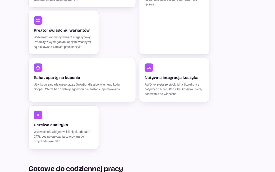 Kreator GrowBundle — gotowe do codziennej pracy