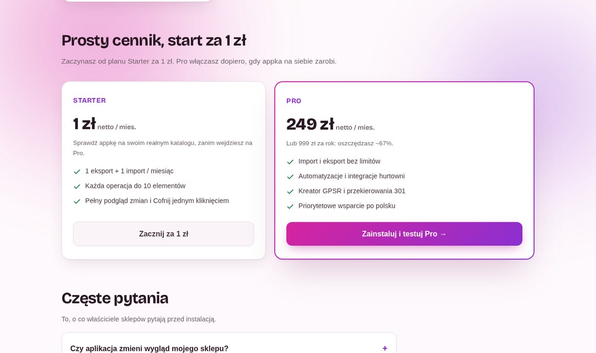 CSV Power Tools: plany Starter za 1 zł i Pro za 249 zł netto miesięcznie