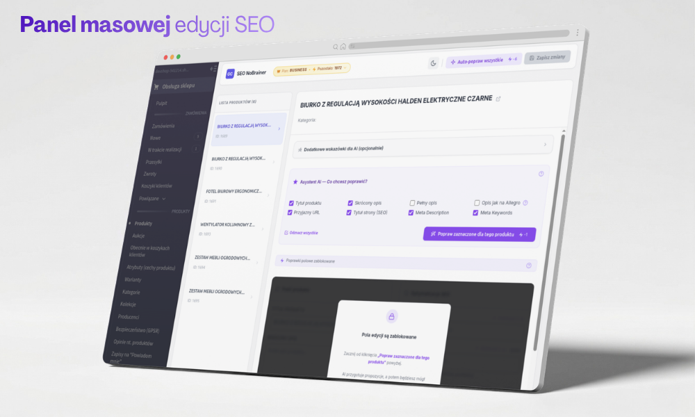 SEO NoBrainer - masowa optymalizacja
