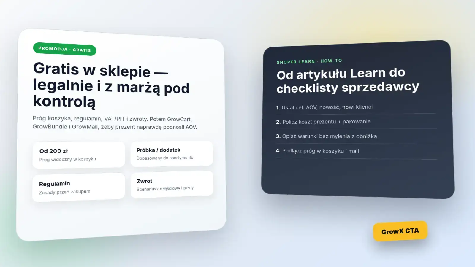 Gratis w sklepie Shoper — poradnik