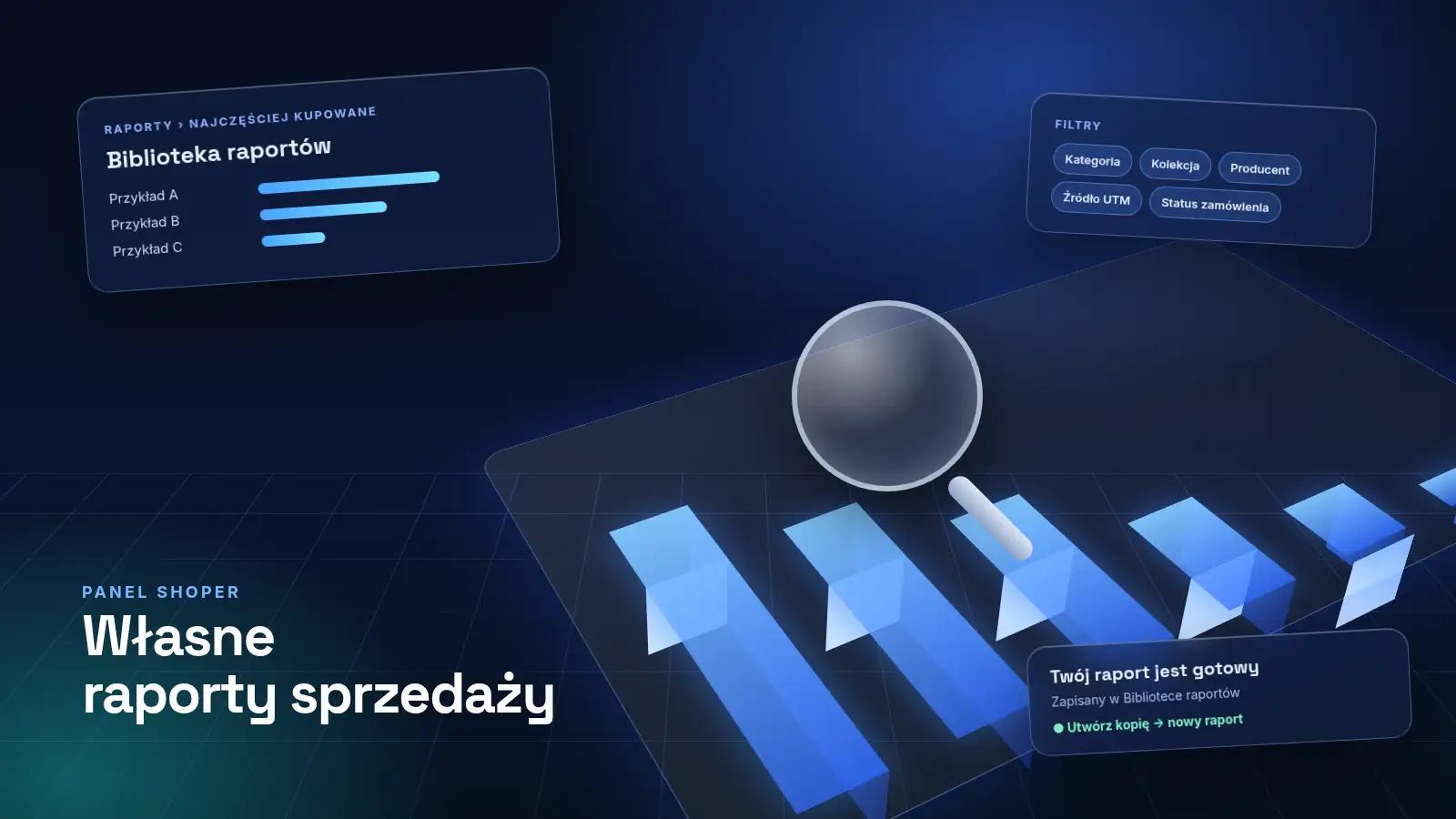 Własne raporty sprzedaży w panelu Shoper